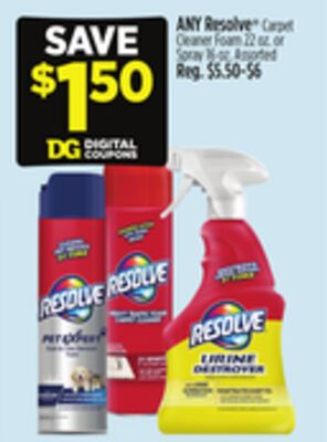 ANY Resolve® Carpet Cleaner Foam