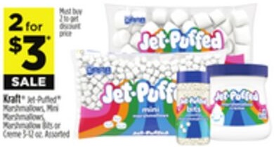 Kraft® Jet-Puffed® Marshmallows, Mini Marshmallows, Marshmallow Bits or Creme 3-12 oz.