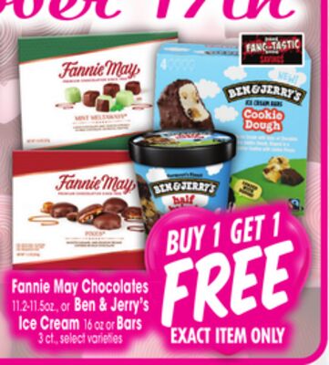 Fannie May Chocolates Or Ben & Jerry's Ice Cream