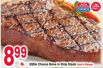 USDA Choice Bone in Strip Steak