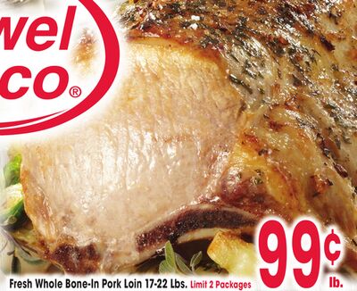 Fresh Whole Bone-In Pork Loin