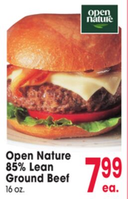 Open Nature 85% Lean Ground Beef