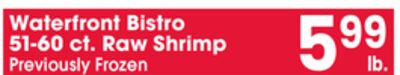 Waterfront Bistro 51-60 ct. Raw Shrimp