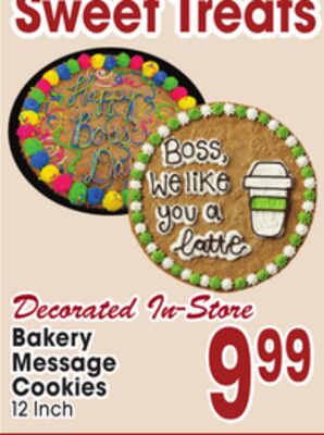 Bakery Message Cookies