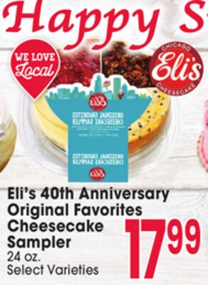 Eli's 40th Anniversary Original Favorites Cheesecake Sampler
