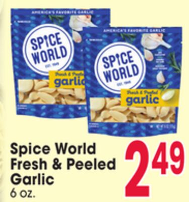 Spice World Fresh & Peeled Garlic