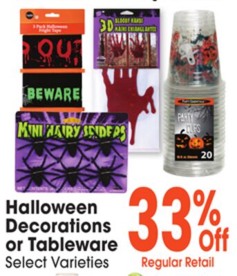 Halloween Decorations or Tableware