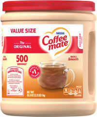 Coffee mate Non Dairy Creamer 35.2 oz. or PapaNicholas Coffee 12 ct K Cups