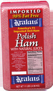 Krakus Ham or Land O Lakes American Cheese