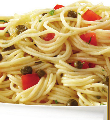 Lemon Capellini Salad with Arugula