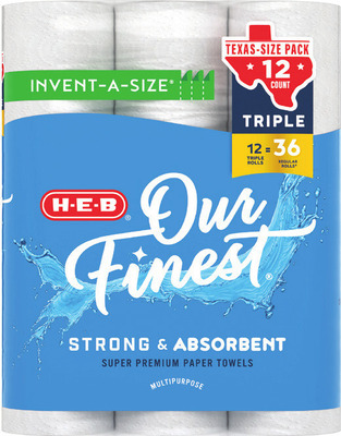 H-E-B Our Finest® Invent-A-Size® Paper Towels