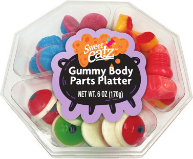 Sweet Eatz Gummy Body Parts Platter 6 oz., Halloween Lollipops 12 ct., Frosted Pretzels 2.75 oz., or Albert's Spooky Gummy Eyez 1.3 oz.
