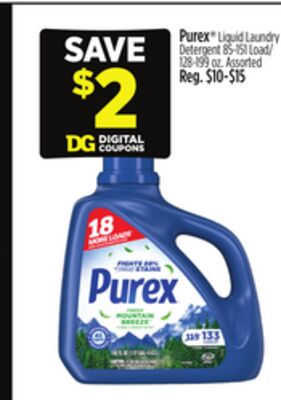 Purex® Liquid Laundry Detergent 85-151 Load/128-199 oz.