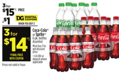 Coca-Cola® or Sprite®