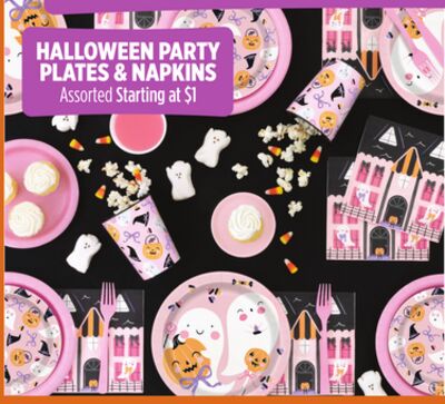 HALLOWEEN PARTY PLATES & NAPKINS Assorted