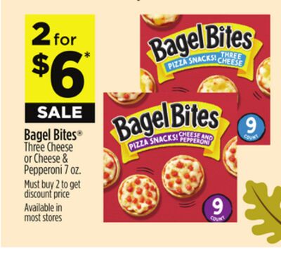 Bagel Bites® Three Cheese or Cheese & Pepperoni