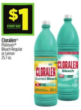 Cloralen® Platinum® Bleach Regular or Lemon 25.7 oz.
