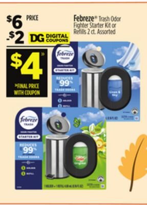 Febreze® Trash Odor Fighter Starter Kit or Refills