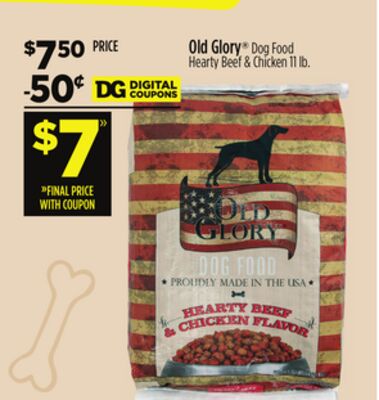 Old Glory® Dog Food Hearty Beef & Chicken 11 lb.