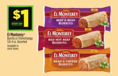 El Monterey® Burrito or Chimichanga