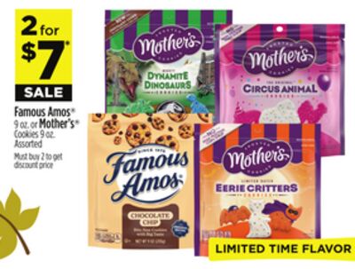 Famous Amos® 9 oz. or Mother's® Cookies 9 oz.