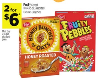 Post® Cereal 10-14.75 oz. Assorted