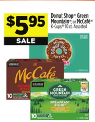 Donut Shop® Green Mountain® or McCafé® K-Cups®