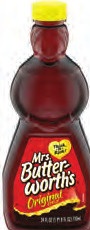 Mrs. Butterworth's or Log Cabin Syrup