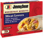 Jimmy Dean Breakfast Sandwiches or Burritos