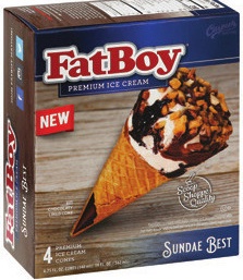 FatBoy Ice Cream Sandwiches or Cones