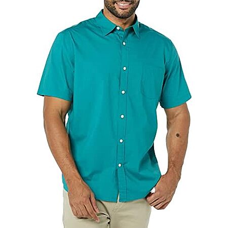 Amazon Essentials Men's Short Sleeve Dress Shirt (various)