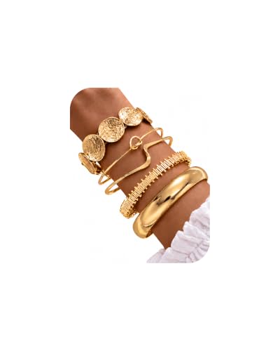 Gold Bangle Bracelet Set