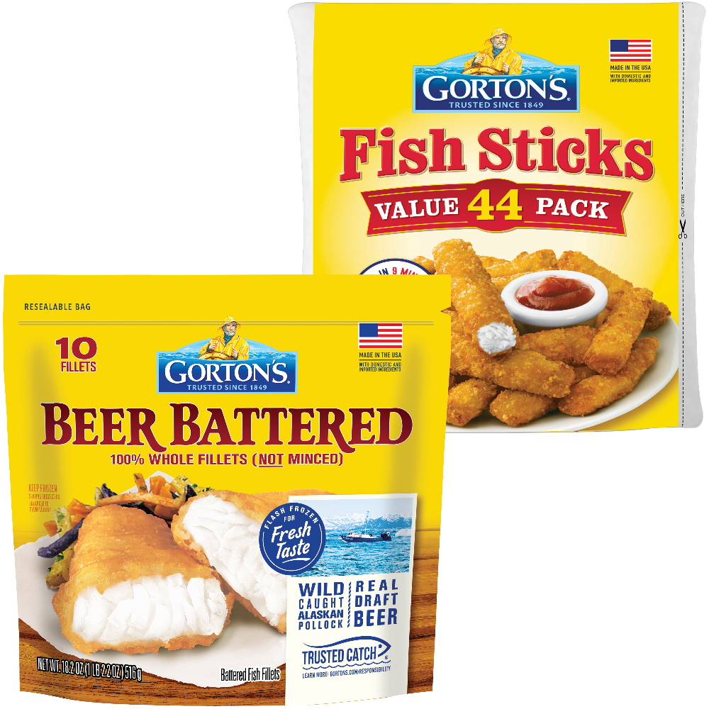 Gorton's Fish Fillets or Fish Sticks