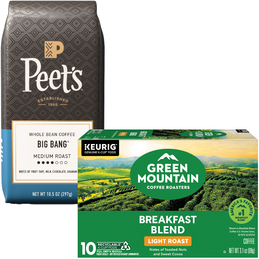 Green Mountain or McCafé K-Cups