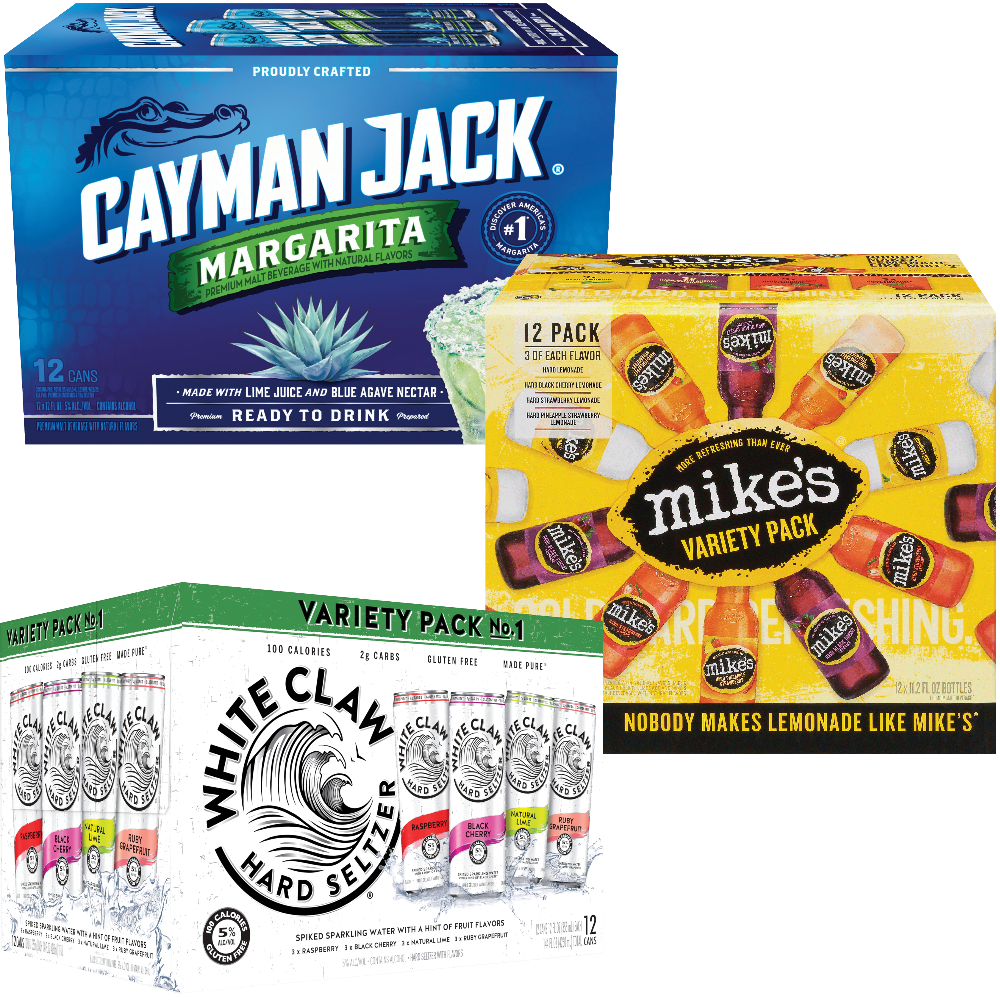 White Claw, Mike's Hard or Cayman Jack