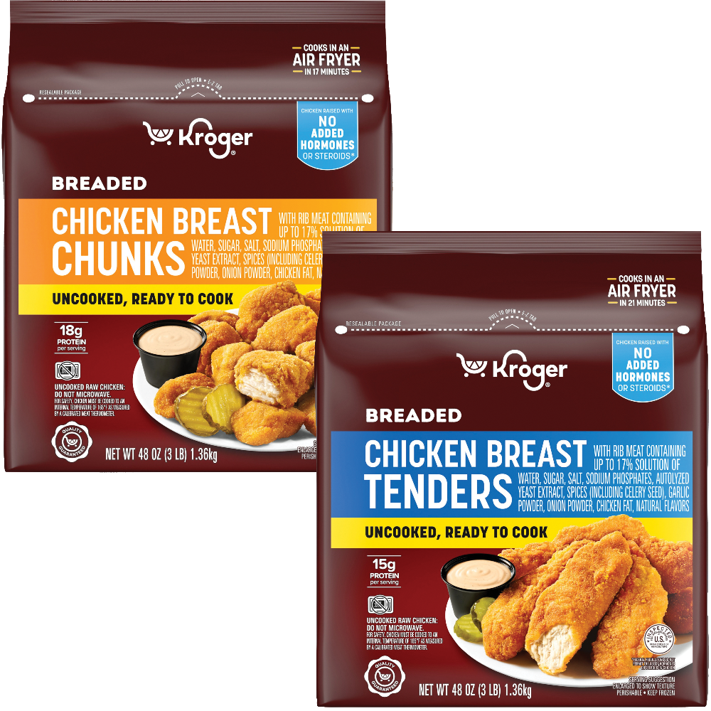Kroger Breaded Chicken Breast Tenders or Chunks