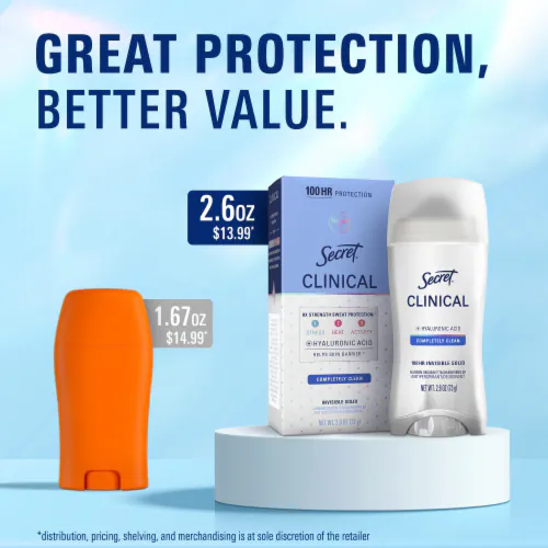 Secret Clinical and Old Spice