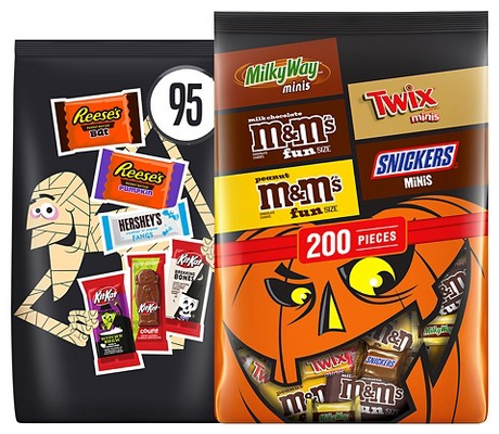 Select trick-or-treat candy