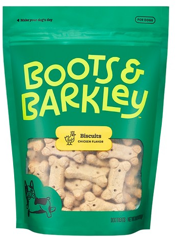Boots & Barkley 16-oz. chicken flavor crunchy biscuit dog treats