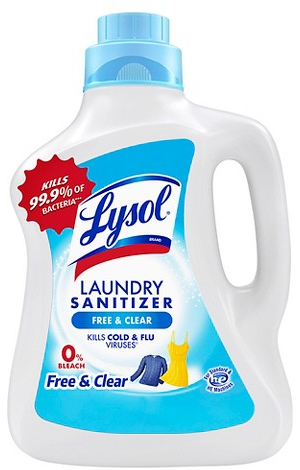 Lysol 90-oz. free & clear laundry sanitizer