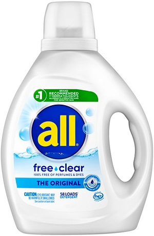 All® 73-oz. free & clear liquid laundry detergent