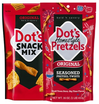 Select Dot’s Homestyle pretzels & snack mix
