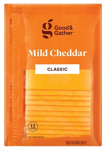 Select Good & Gather sliced cheese