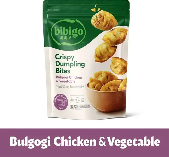 Bibigo Bulgogi Chicken & Vegetable Crispy Frozen Dumpling Bites, 7.7 oz.