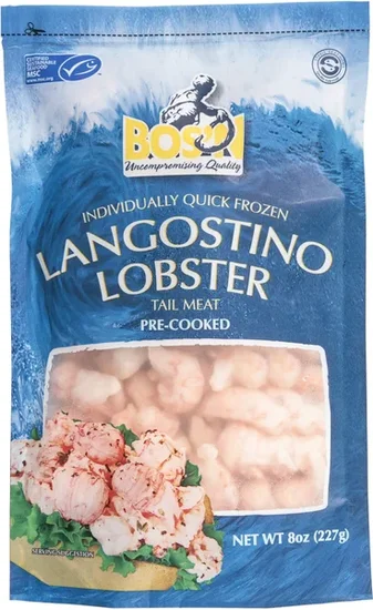 Bos'n Frozen Langostino Lobster 8 oz. Bag, Contains Shellfish