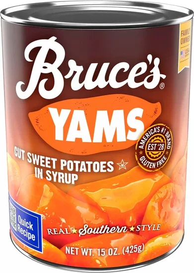 Bruce’s Cut Yams, 15 oz. Cans