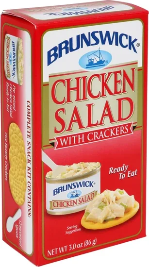 Brunswick Chicken Salad with Crackers, 3 oz. Boxes