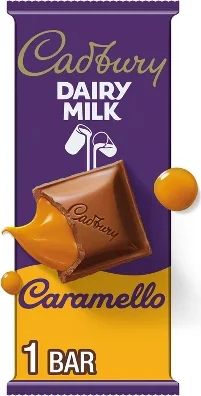Cadbury Dairy Milk Caramello Milk Chocolate and Caramel Bar Candy - 4oz