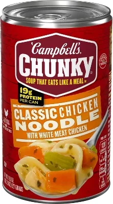 Campbell's Chunky Classic Chicken Noodle Soup - 18.6oz