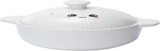 Ceramic Dumpling Pot Cookware With Lid 10in